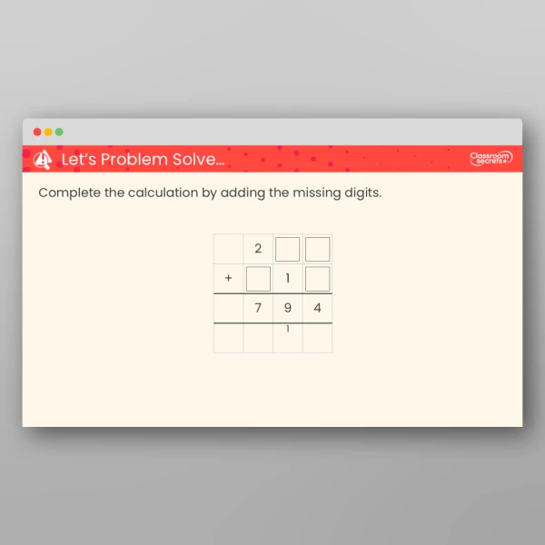 An image of the Add Two Numbers (Across a 10) Teaching PPT Resource