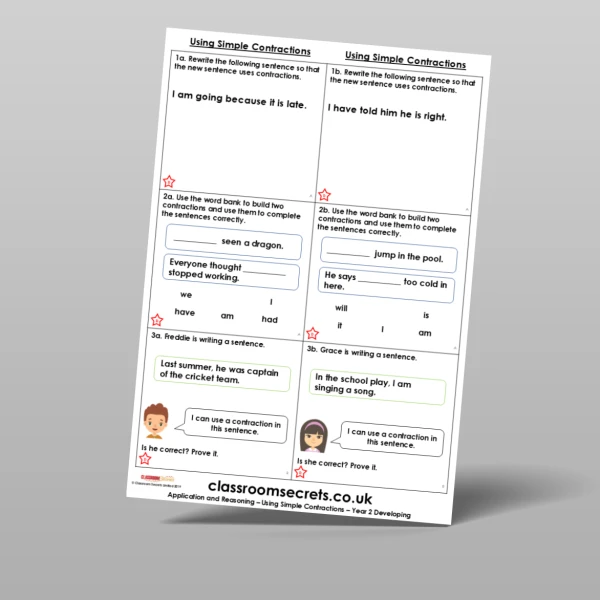 An image of the Using Simple Contractions Application and Reasoning Resource