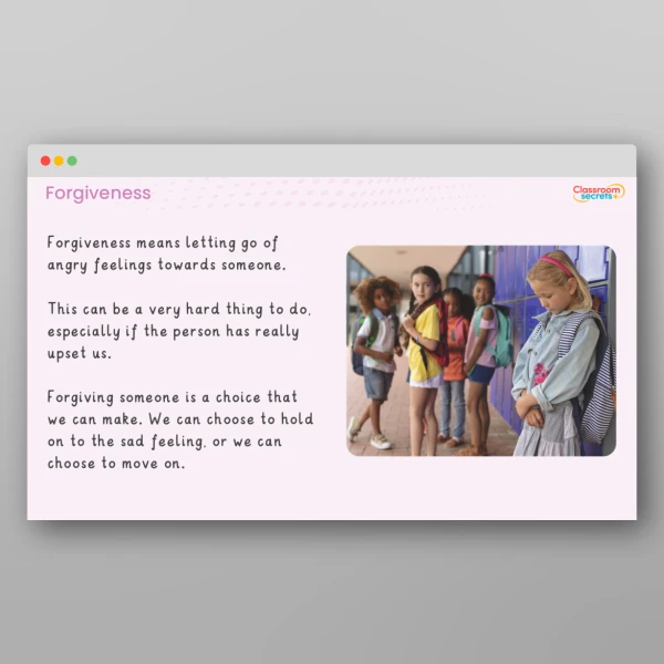 An image of the Values - Forgiveness Resource