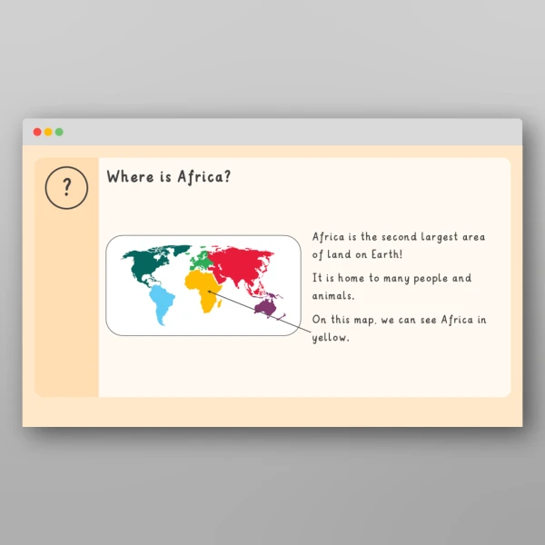 An image of the Amazing World - African Safari Introductory PPT Resource