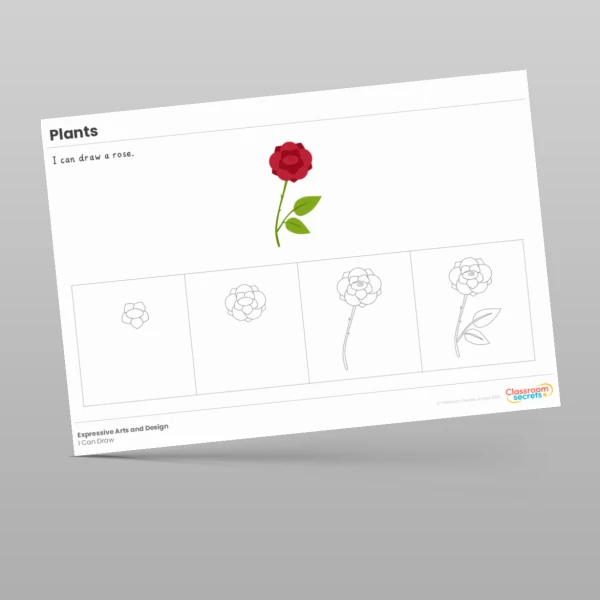 An image of the Plants I Can Draw Resource