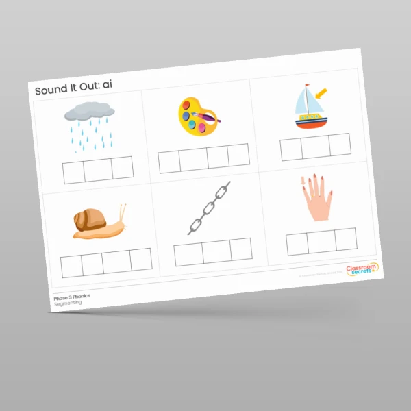 An image of the Phonics Sound It Out: ai Resource