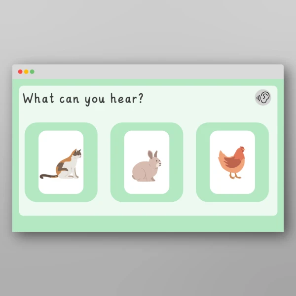 An image of the Phase 1 Phonics Environmental Sounds Farm PPT Resource