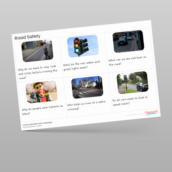 Eyfs Road Safety Conversation Cards Resource | Classroom Secrets
