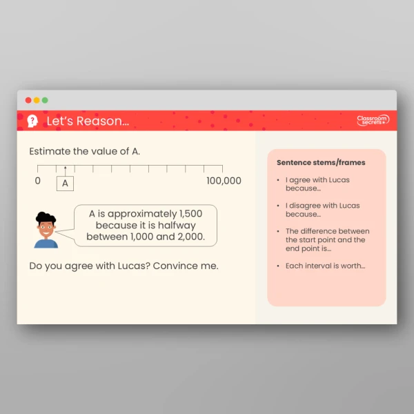 An image of the Number Line to 1,000,000 Teaching PPT Resource