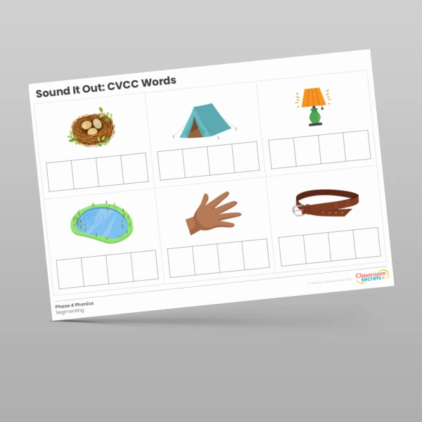An image of the Phonics Sound It Out: CVCC Words Resource
