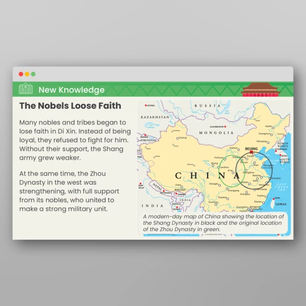 An image of the The Shang Dynasty How Did the Shang Dynasty End? PPT Resource