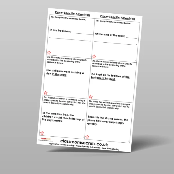 An image of the Place-Specific Adverbials Application and Reasoning Resource