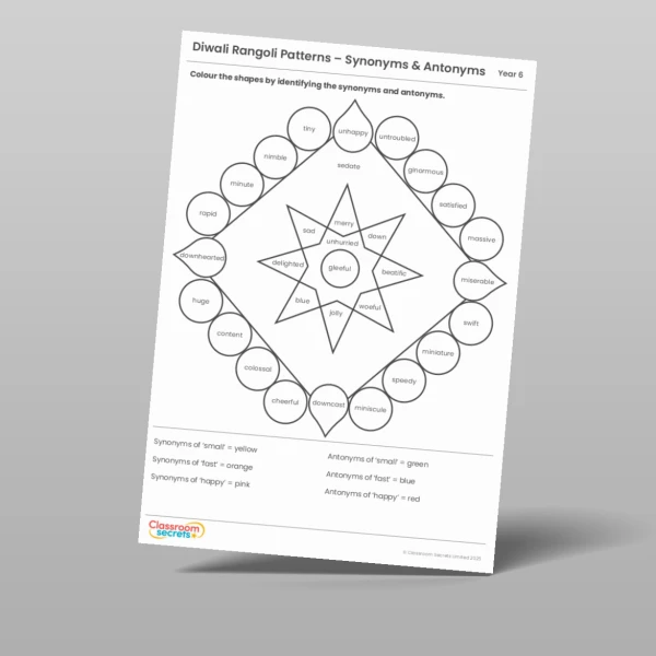 An image of the Diwali GPS Rangoli Pattern Resource