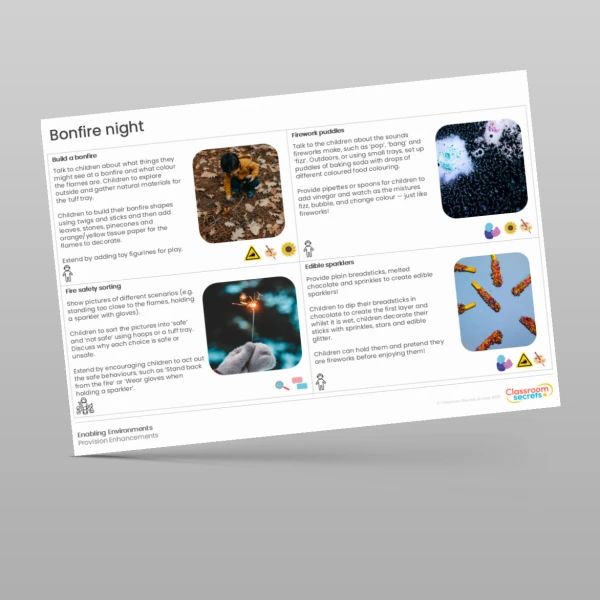 An image of the Bonfire Night Provision Enhancements Resource