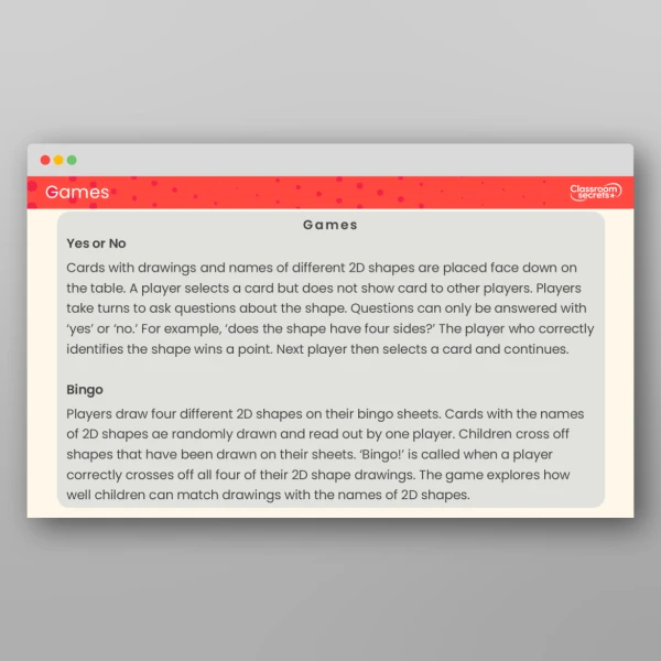An image of the 2D Shapes Tutor PPT Resource