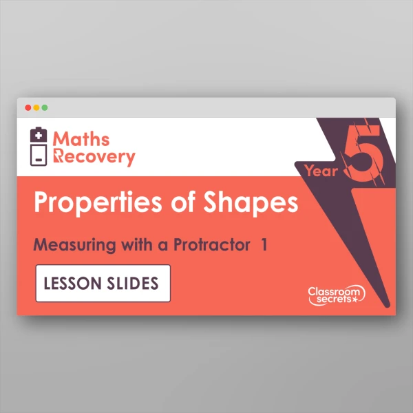 An image of the Measure Angles up to 180 Degrees Lesson Slides Resource