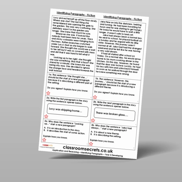 An image of the Free Identifying Paragraphs Application and Reasoning Resource