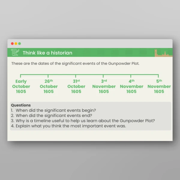 An image of the Lesson 4: What Were the Key Events of the Gunpowder Plot? PPT Resource