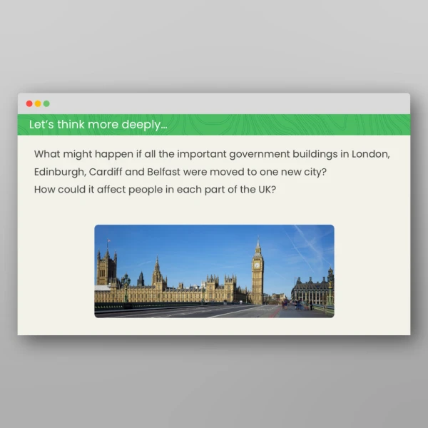 An image of the What is a Capital City? Geography PPT Resource