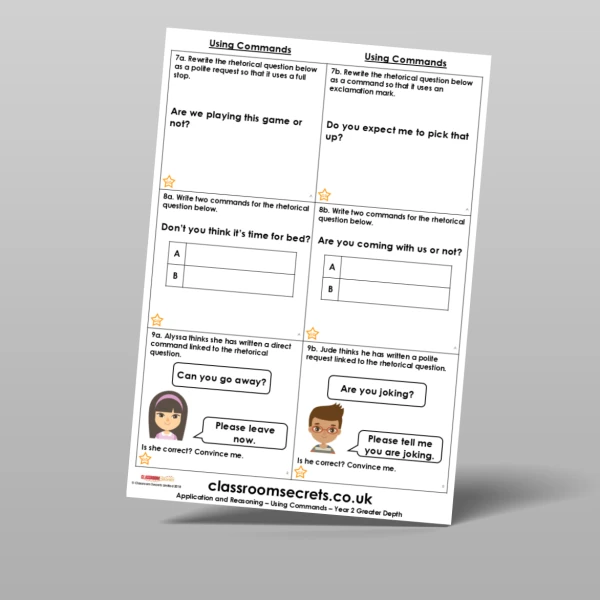 An image of the Using Commands Application and Reasoning Resource