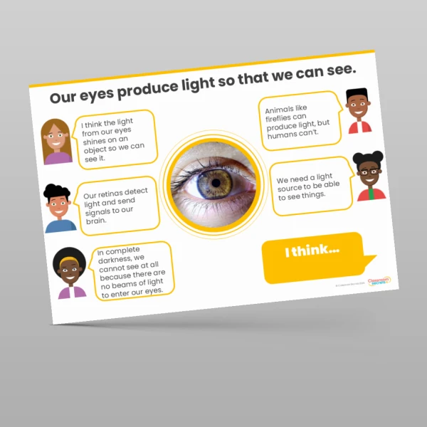 An image of the Light Concept Cartoons Resource