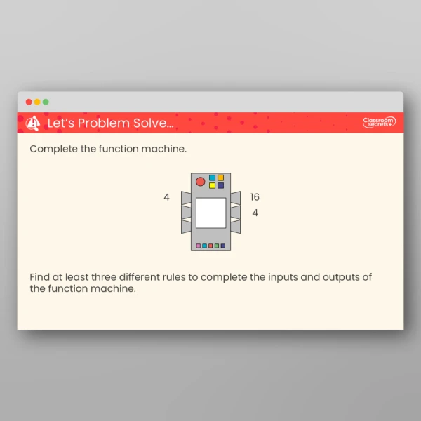 An image of the 1-Step Function Machines Teaching PPT Resource