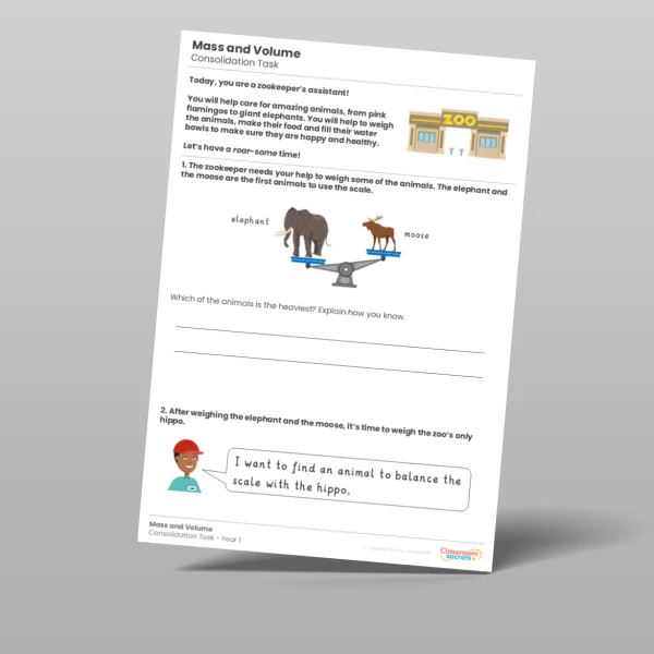 An image of the Mass and Volume Consolidation Task Resource