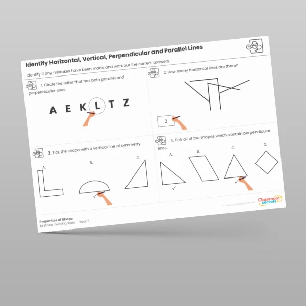 An image of the Properties of Shape Mistake Investigators Resource