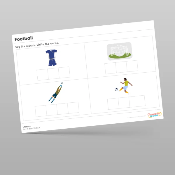 An image of the Football Literacy Activities Resource
