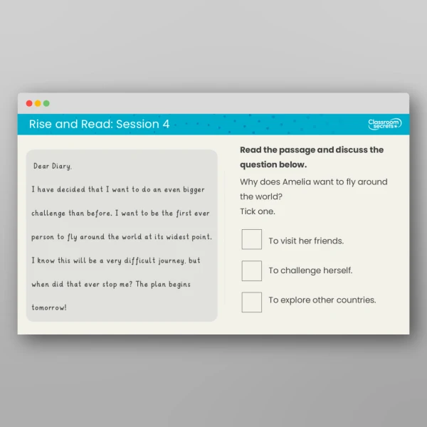An image of the Rise and Read Amelia Earhart Resource