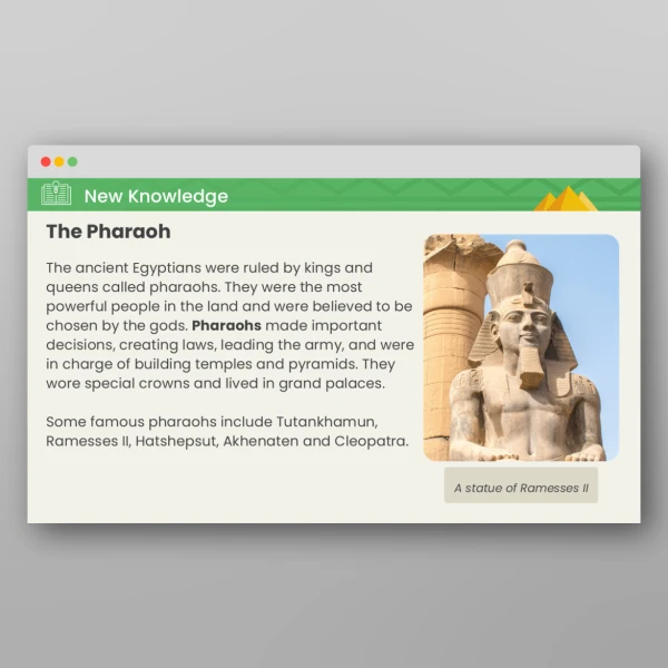 An image of the The Ancient Egyptians What Was the Hierarchy in Egyptian Society? PPT Resource