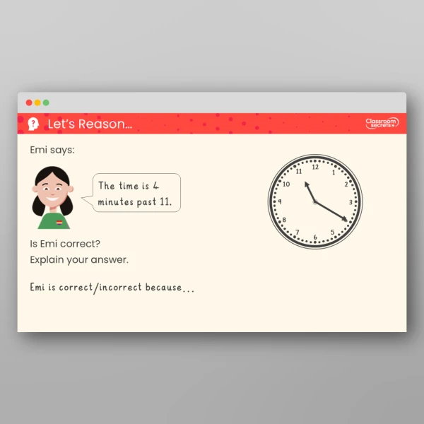 An image of the Tell the Time Past the Hour Teaching PPT Resource