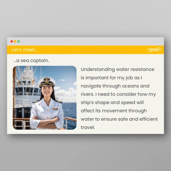 An image of the Lesson 4: What is Water Resistance and How Does it Affect Moving Objects? Investigation Resource