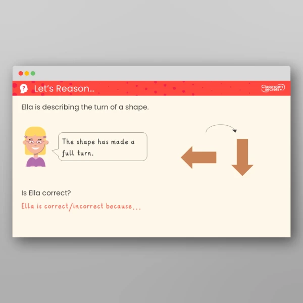 An image of the Describe Turns Teaching PPT Resource