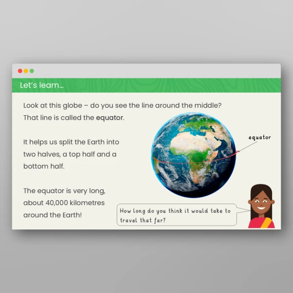An image of the What is the Equator? Geography PPT Resource