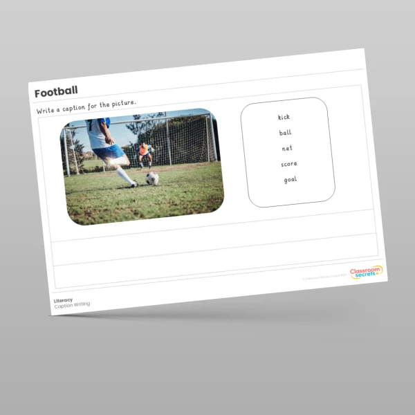 An image of the Football Literacy Activities Resource