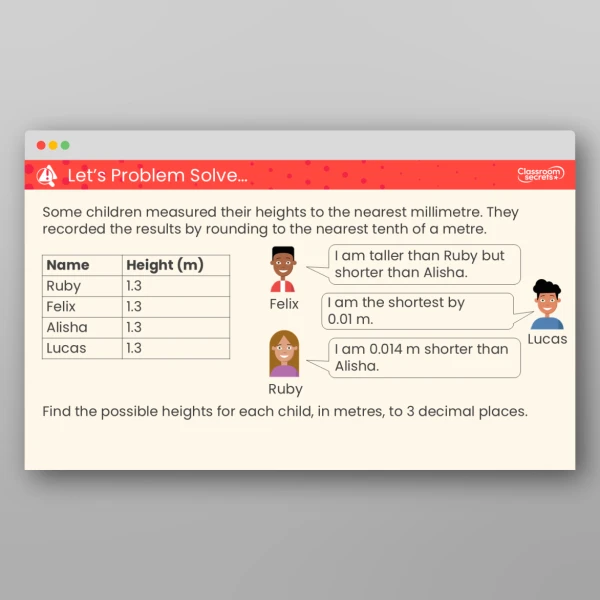 An image of the Round Decimals Teaching PPT Resource