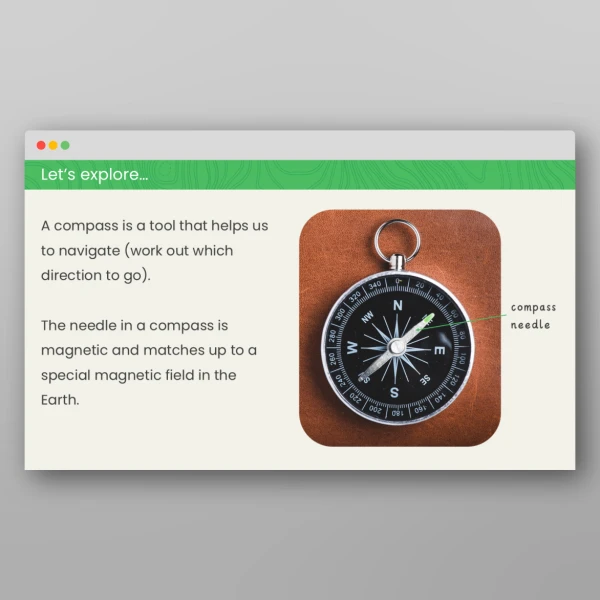 An image of the What is a Compass? Geography Fieldwork PPT Resource