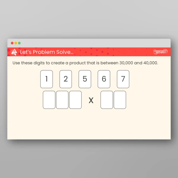 An image of the Solve Problems with Multiplication Teaching PPT Resource