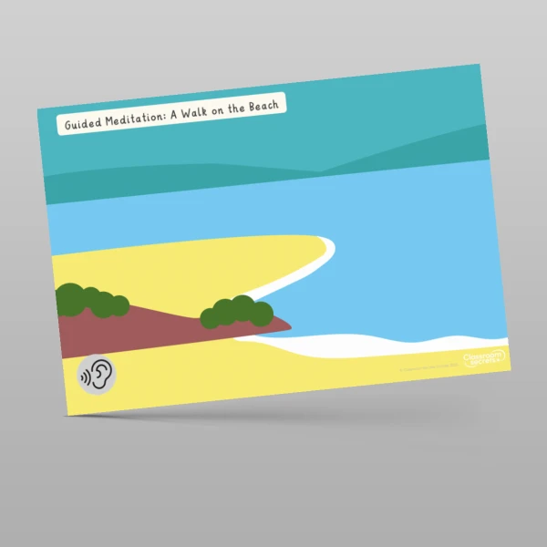 An image of the Guided Meditation: A Walk on the Beach PPT Resource