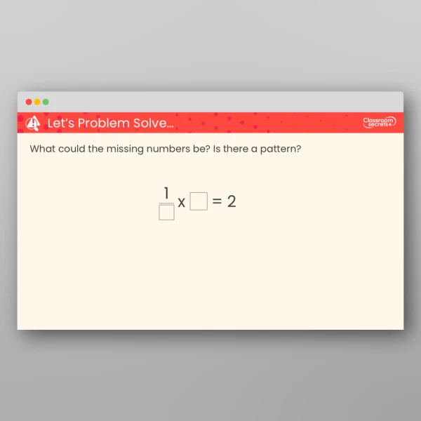 An image of the Multiply a Unit Fraction by an Integer Teaching PowerPoint Resource