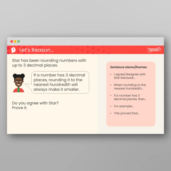 An image of the Round Decimals Teaching PPT Resource