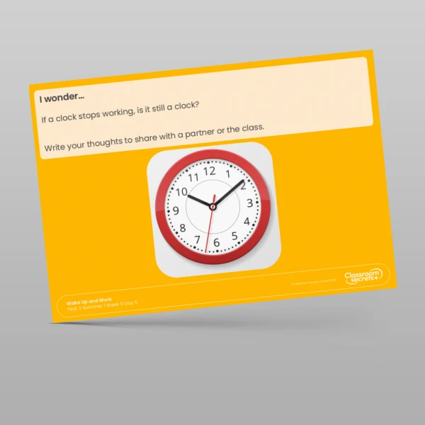 An image of the Summer 1 Week 6 Wake Up and Work Resource