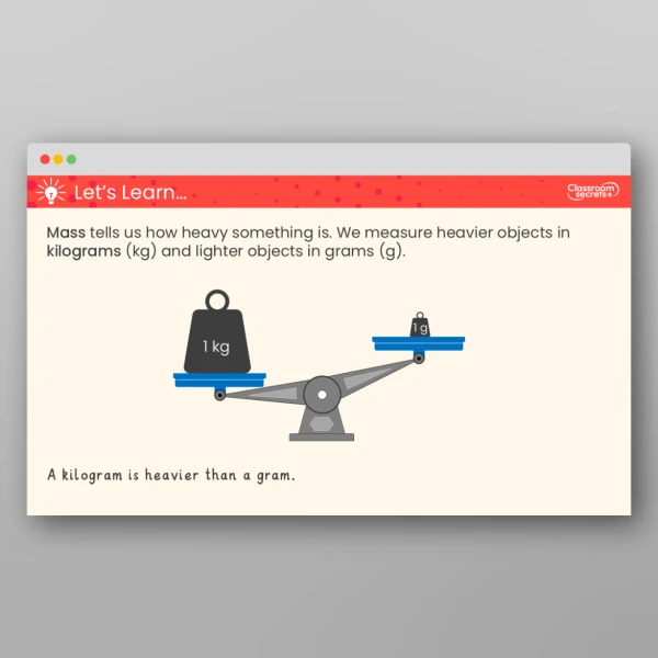 An image of the Measure in Kilograms Teaching PPT Resource