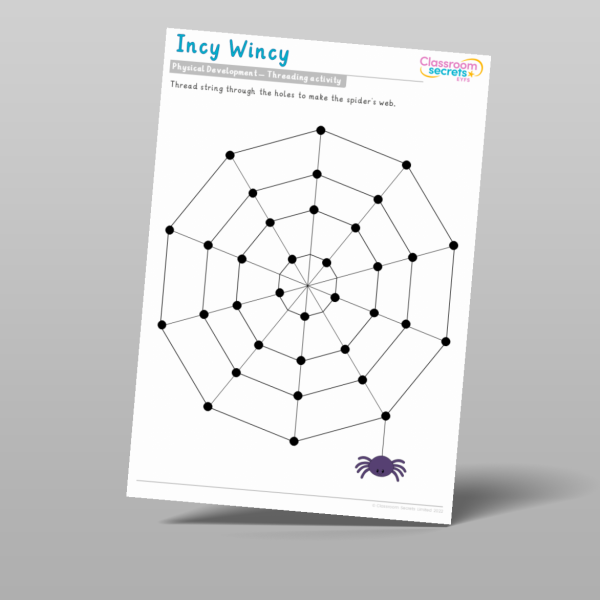 Eyfs Incy Wincy Threading Resource | Classroom Secrets