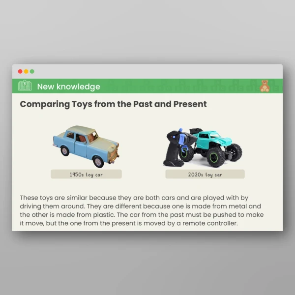 An image of the Lesson 3: How Have Toys Changed? PPT Resource