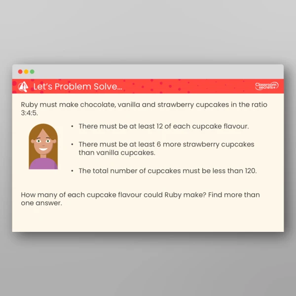 An image of the Ratio Problems Teaching PPT Resource
