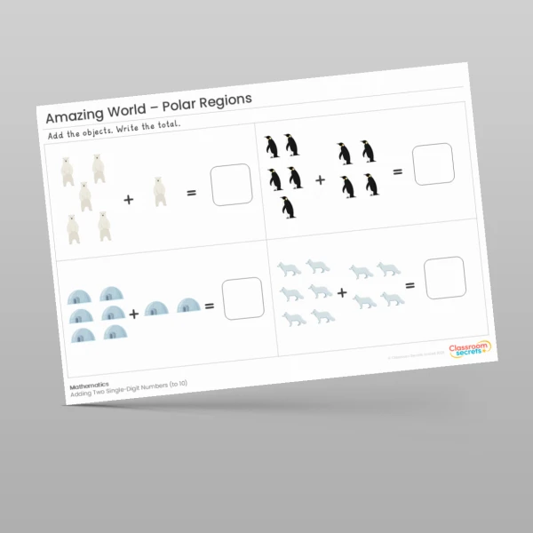 An image of the Amazing World - Polar Regions Maths Activities Resource
