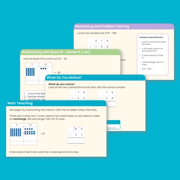 Year 3 Subtract Two Numbers (across a 10) Addition and Subtraction Teaching PowerPoint