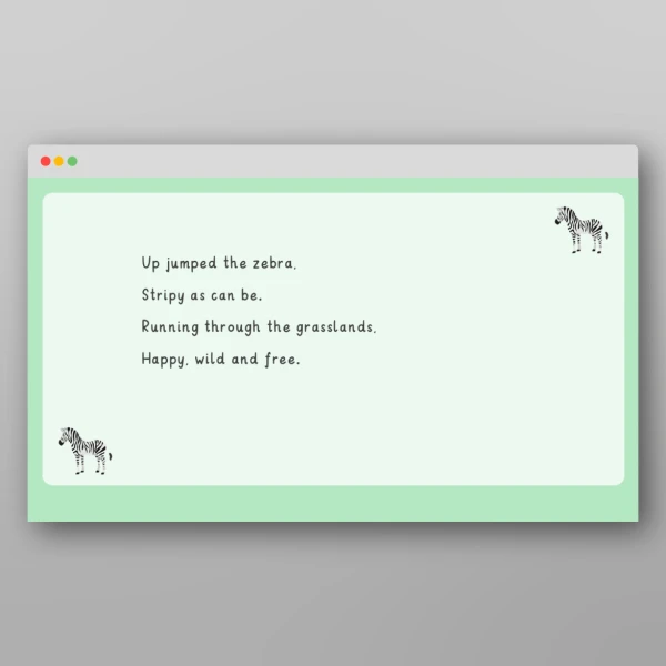 An image of the Amazing World - African Safari Rhyme Resource