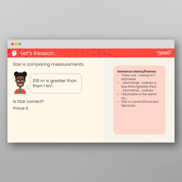 An image of the Free Measure in Kilometres and Metres Teaching PPT Resource