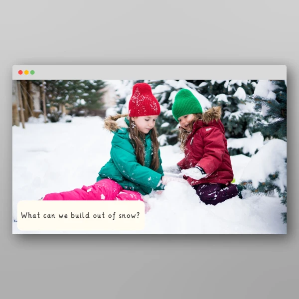 An image of the Winter I Wonder Discussion Prompts Resource