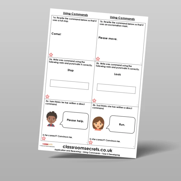 An image of the Using Commands Application and Reasoning Resource