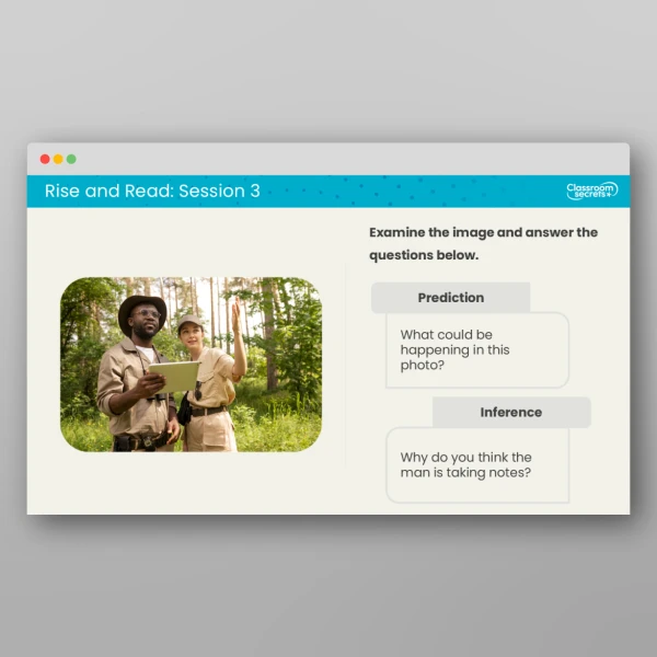 An image of the Rise and Read Jane Goodall Resource